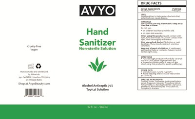 946 mL Label (Avyo Hand Sanitizer)